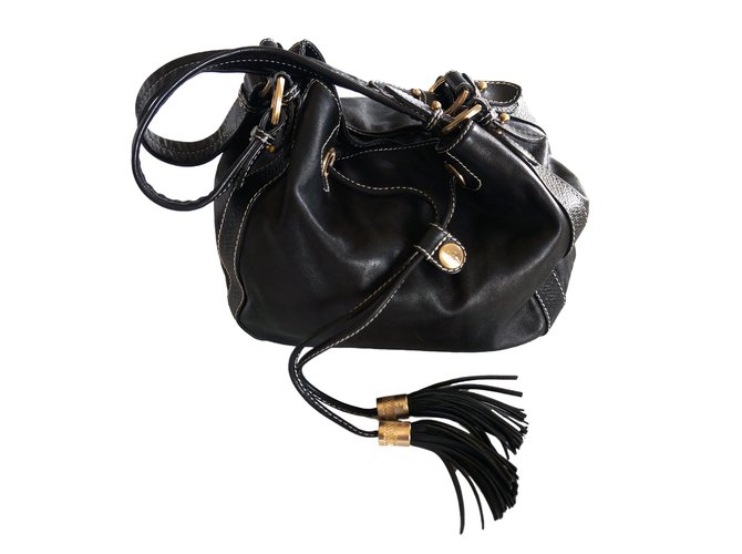 Lancel Handbags Black Leather  ref.13911