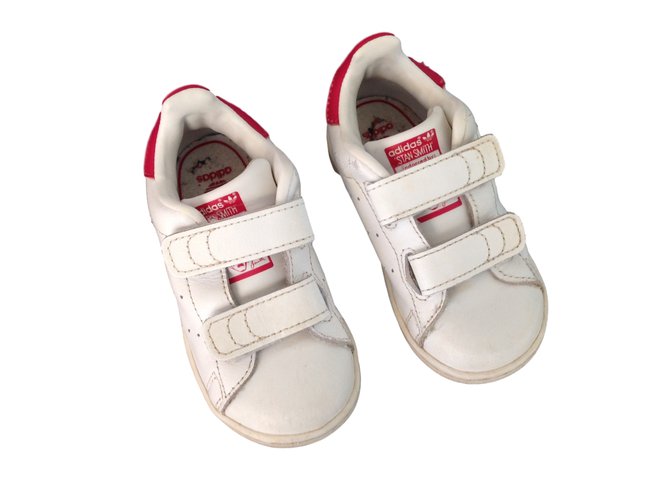 Adidas zapatillas Blanco Cuero  ref.13941