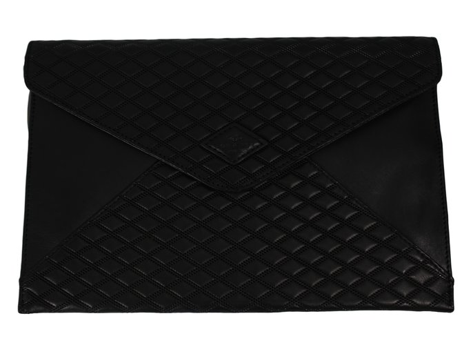 Autre Marque Clutch bags Black Leather  ref.14003