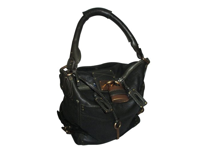 Chloé Handbags Khaki Leather  ref.14033