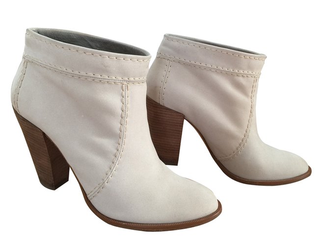Belle Sigerson Morrison Ankle Boots Beige Suede ref.14189 Joli Closet