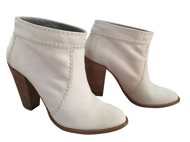 Belle Sigerson Morrison Ankle Boots Beige