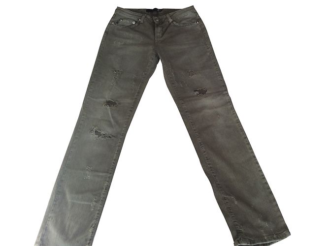 Pantalones Just Cavalli Caqui Corte Recto