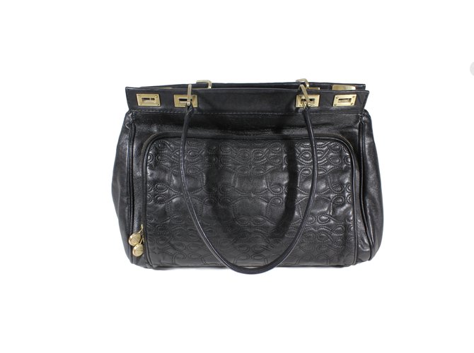 Lancel Handbags Black Leather  ref.14343
