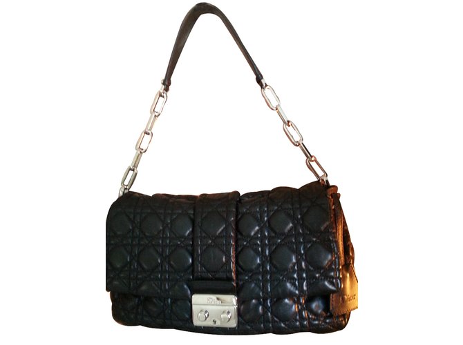 Christian Dior Handbags Black Leather  ref.14353