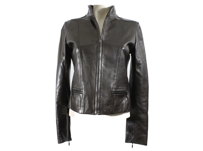 Apostrophe Jackets Brown Leather  ref.14390