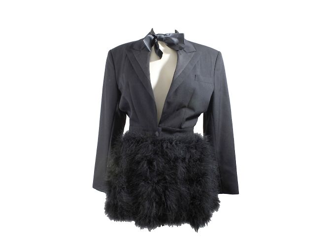 Angelo Tarlazzi Wolljacke Schwarz
