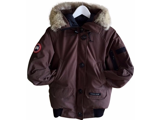 Canada Goose Coats, Outerwear Brown Polyester  ref.14477