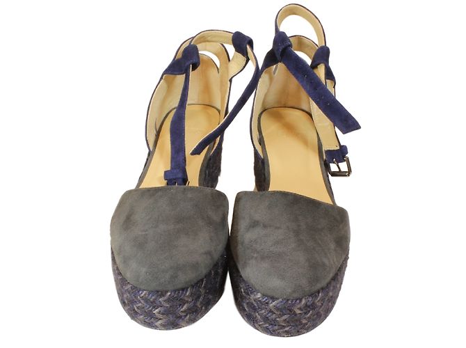 Castaner Espadrilles aus Leder Grau Größe 38