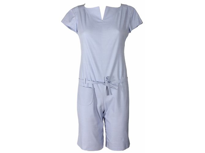Playsuit Courreges Azul de Algodão Tamanho 38