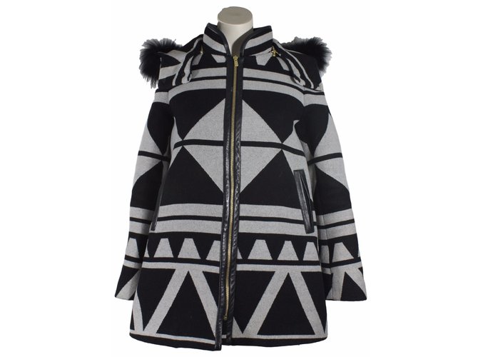 Claudie Pierlot Coats, Outerwear Black Wool  ref.14524