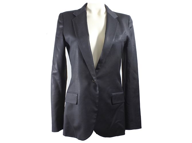 Barbara Bui Black Wool Blazer Size 38