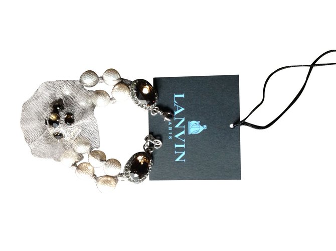 Lanvin Bracelets Taupe Pearl  ref.14571