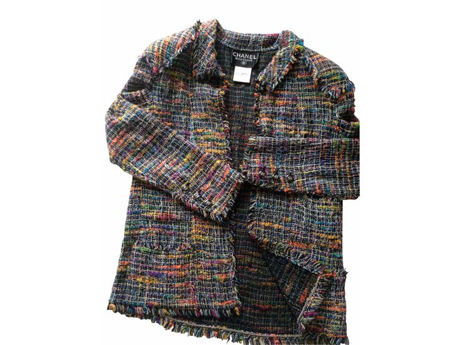 Chanel Rock Anzug Mehrfarben Wolle  ref.14594