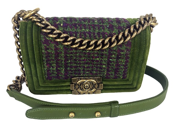 Boy Chanel Handbags Green