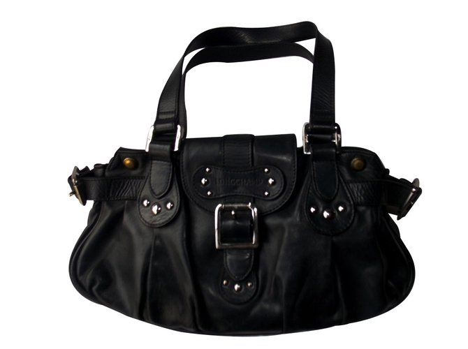 Longchamp Handbags Black Leather  ref.14710