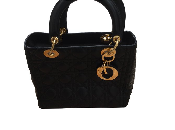 Dior Handbags Black Leather  ref.14721