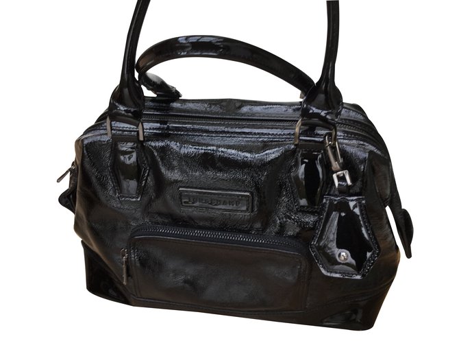 Longchamp Handtaschen Schwarz Lackleder ref.14722 Joli Closet