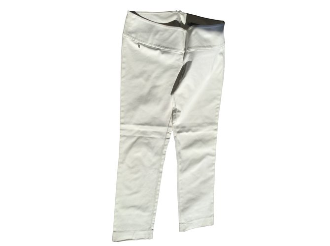 Dsquared2 calça, leggings Branco Algodão  ref.14728