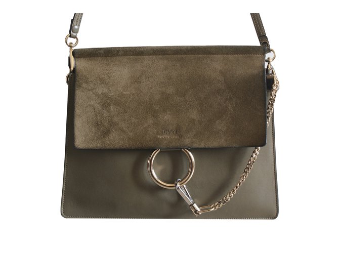 Chloé Handbags Khaki Leather  ref.14760