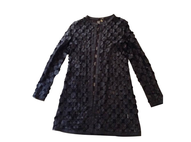 Liu.Jo Coats, Outerwear Black Leather  ref.14773