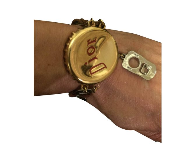 Christian Dior Bracelets Golden Metal  ref.14934
