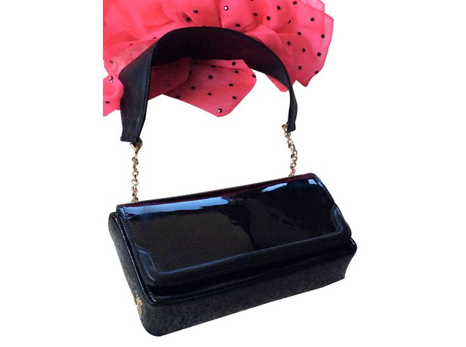 Christian Louboutin Clutch bags Black Patent leather  ref.14978
