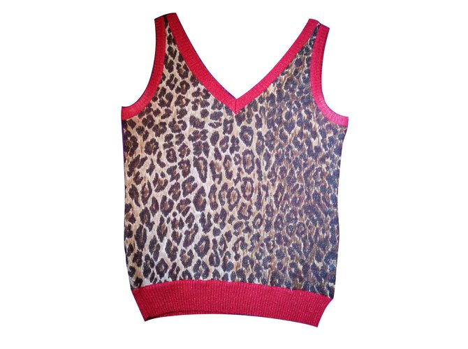 Dolce & Gabbana Malhas Estampa de leopardo Algodão  ref.15008