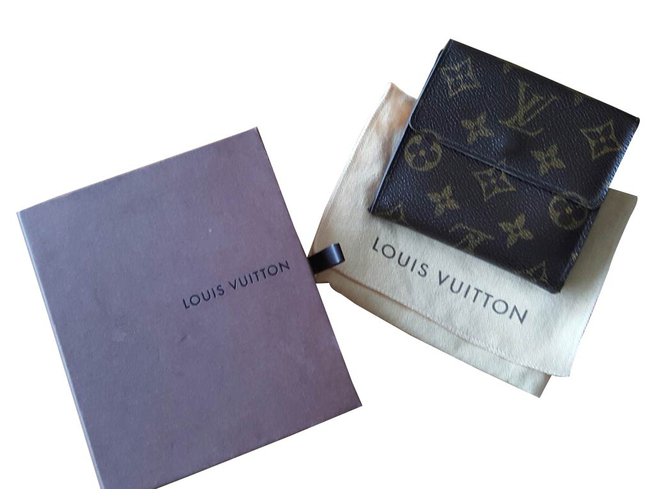 Louis Vuitton Purses, wallets, cases Brown Leather  ref.15042