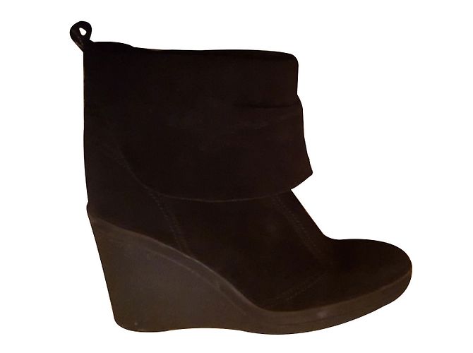 Janet & Janet bottines compensées Noir