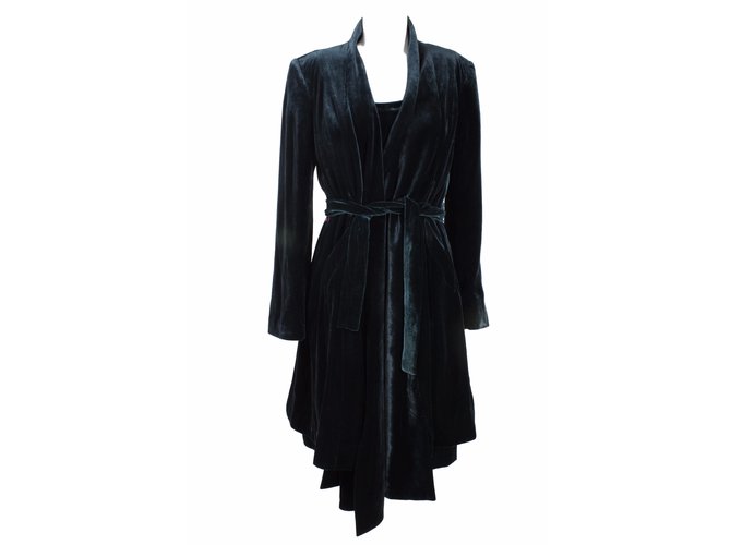 Autre Marque Dresses Green Velvet  ref.15103