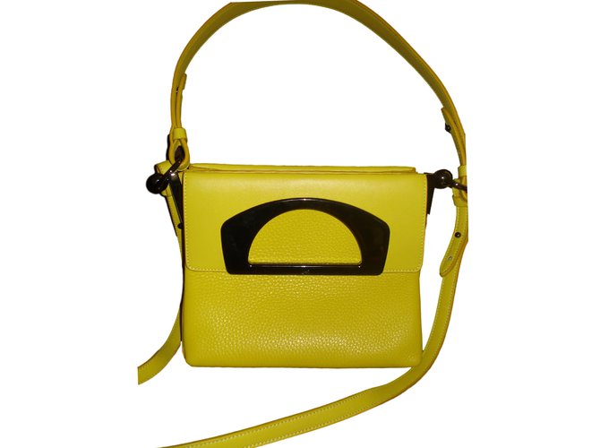 Christian Louboutin Handbags Yellow Leather  ref.15154