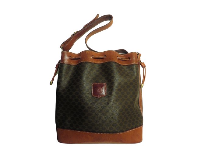 Céline Handbags Brown Leather  ref.15167