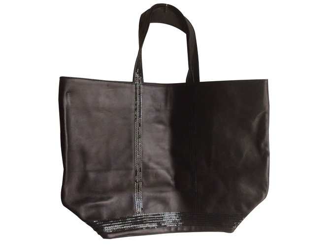 inconnue Totes Black Leather  ref.15181
