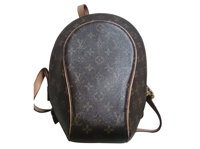 Louis Vuitton Sac  à dos Cuir Marron  ref.15293