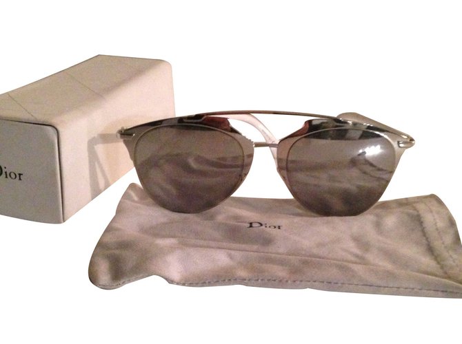 Christian Dior Sunglasses Silvery Metal  ref.15444