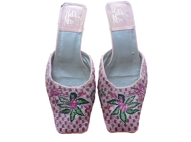 Rodolphe Menudier Mules Rose