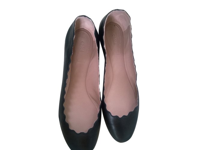 Chloé Ballet flats Black Leather  ref.15614