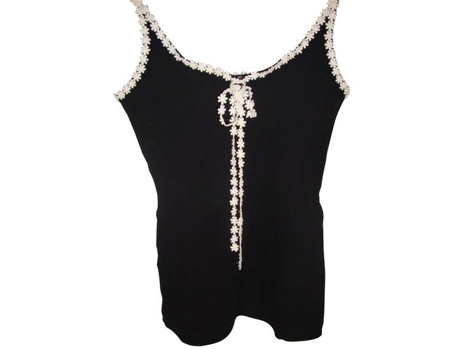 Moschino Cheap And Chic Tops Black Cotton  ref.15697