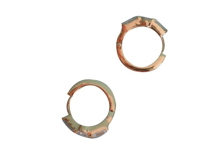 Autre Marque Gold-plated Earrings Golden 