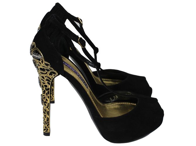 Ralph Lauren High Heels Schwarz