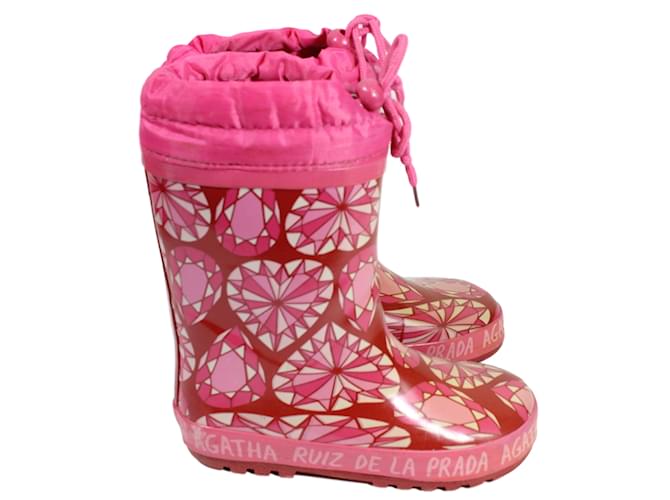 Agatha Ruiz de la Prada Boots Pink Cloth  ref.15836