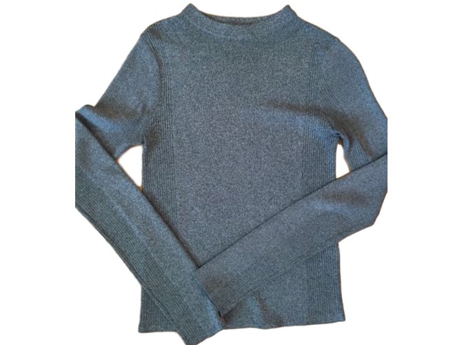 Sandro Pullover Grau aus Mesh 
