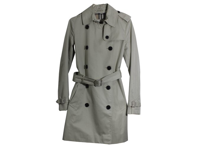 Trench court Burberry Coton Beige  ref.15913