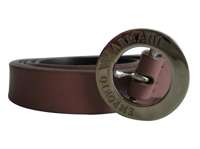 Emporio Armani Belts Pink Leather  ref.15956