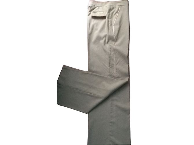 Autre Marque Michel Payne Beige Wool Pants Size 42 