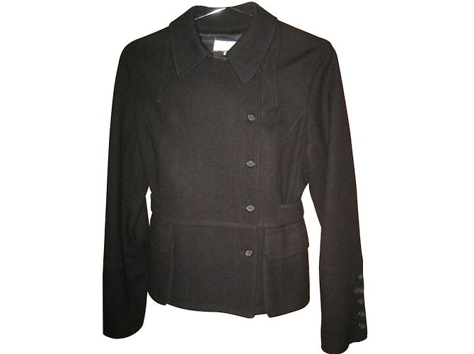 Autre Marque Similtaneous Black Wool Jacket