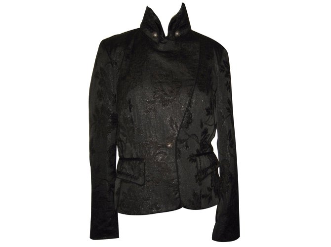 Autre Marque Fondo de la chaqueta Negro Poliéster  ref.16024