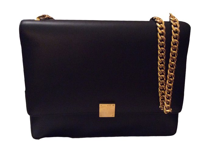 Céline Handbags Black Leather  ref.16096