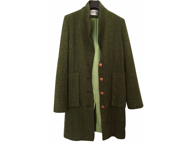 Autre Marque Coats, Outerwear Green Wool  ref.16112